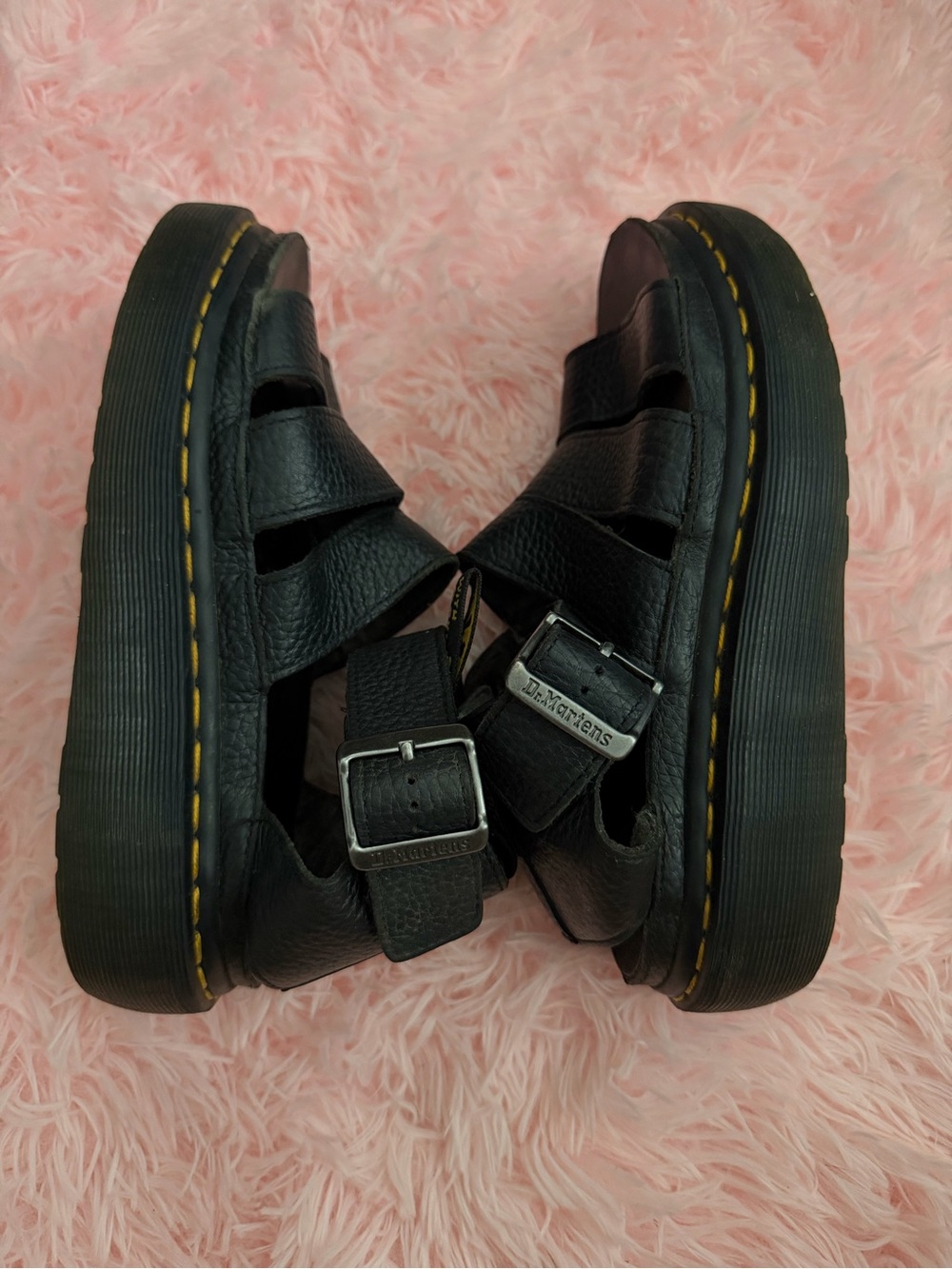 Dr. Martens Black Leather Sandals Women’s US 6 / UK 4 / EU 37 - Picture 4 of 6
